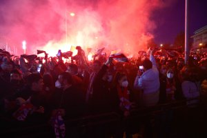 Aficionados del Almería.