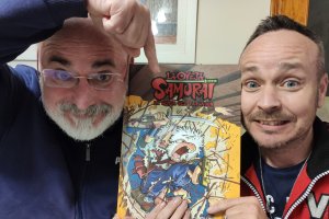 Santiago Girón y Fran Carmona, guionista y dibujante del cómic ‘La oveja samurái’.