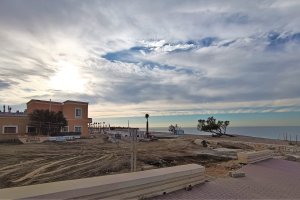 Trabajos en marcha en la conexión del paseo marítimo