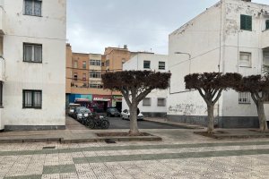 Zona donde se produjo el suceso durante la noche del sábado.