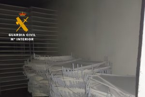 Depósitos para almacenar el cannabis.