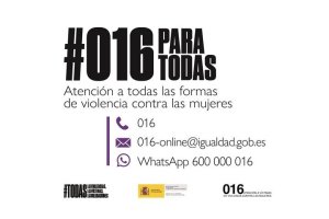 Foto de archivo del número de atención a todas las formas de violencia contra las mujeres.