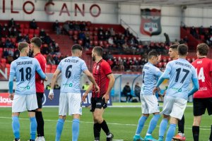 Imagen del partido del domingo en el Camilo Cano frente a La Nucía.