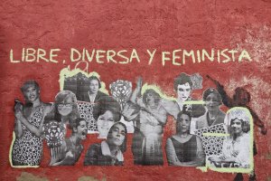El mural en la Almedina.