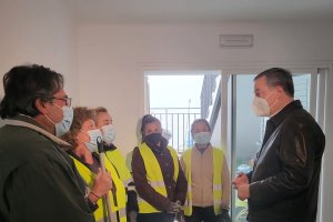 Visita del delegado de la Junta de Andalucía a Bentarique.