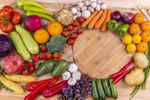 Verduras para almorzar y para cenar.