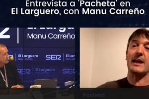 Manu Csarreño con Pacheta en El Larguero.