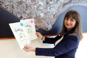 La edil de Turismo y Comercio, Luisa Barranco, promocionando Gastro-Art.