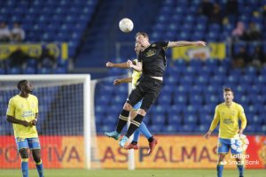 Manu Barreiro en el partido frente a Las Palmas esta temporada.