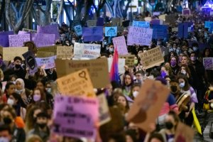Manifestación en la capital almeriense.