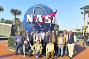 La delegación almeriense a las puertas de la NASA.