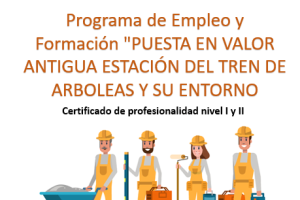 Detalle del cartel de las próximas formaciones en Arboleas