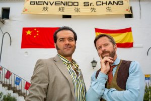 Alfonso Sánchez y Alberto López como Rafi y Fali en El Mundo es Vuestro. / Foto: Julio Vergne.