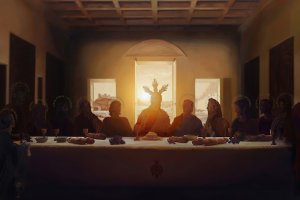 Cartel del 75 aniversario de la Agrupación, obra de Fernando Vaquero.