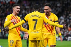 Recital del Barça en el Bernabéu.