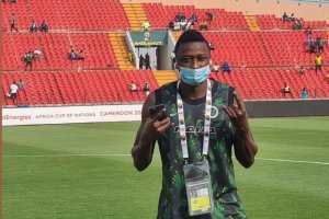 Sadiq con Nigeria en la Copa África.