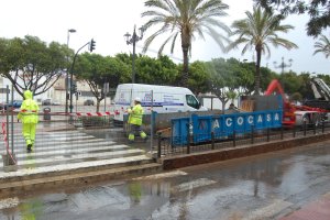 La calle Benavente y la Avenida Carlos III permanecerán cortadas por un periodo de tres semanas. Foto de V.N.