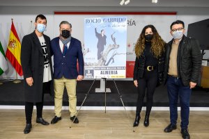 Eduardo Leal, Diego Cruz, Rocío Garrido y Manuel Guzmán, este lunes en la presentación.