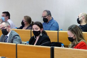 La edil de CS, Verónica Gómez, durante el último pleno.