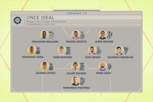 Fernando y Baena en la alineación de gala de Segunda.