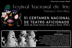 Detalle del cartel de la segunda fase del Certamen Nacional de Teatro Aficionado.