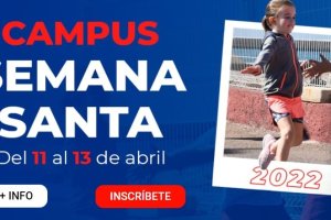 Cartel que anuncia el evento deportivo en Semana Santa.