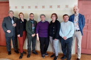 Mª Ángeles Sanz, en el centro, presidenta de la ILRS.