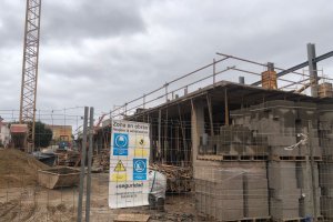 Obras del nuevo Espacio Cultural Polivalente.