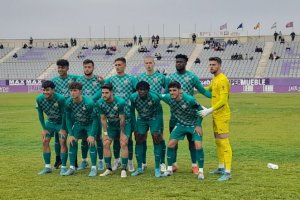 Once inicial del Almería B en su visita al campo del Real Jaén.