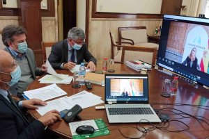 Reunión de la comisión dirigida desde la Subdelegación.