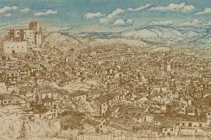 Una de las panorámicas de Antonio Egea que se expondrán en el Museo Ibáñez.