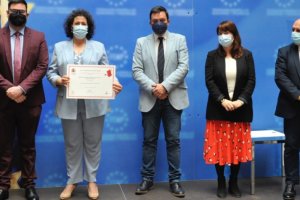 Tras recoger el reconocimiento en Madrid.