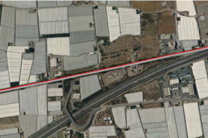 Plano del lugar donde estará ubicado el carril bici.