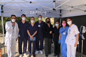 Profesionales del hospital de Vithas en Almería.