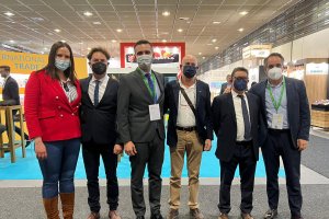 El alcalde de Almería y el edil de Agricultura en Fruit Logística.