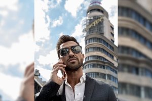 David Rodríguez Ventura en la Gran Vía de Madrid, en una de sus fotos con más ‘me gusta’ en Instagram.