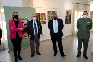 María Jesús Ibáñez, coronel José Úbeda, Antonio Rabaneda y teniente coronel David Gil.