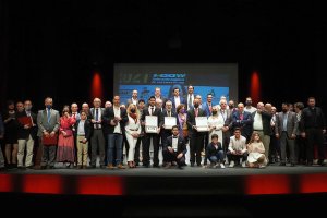 todos los premiados en la gala dela Federación andaluza de Automovilismo