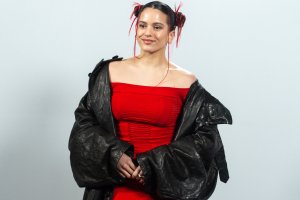 Rosalía, en la presentación en Madrid de su último disco, Motomami.