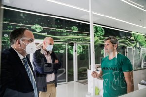 Rafael Ángel Pasamontes, Manuel Magán y Félix García (CEO de Kimitec)