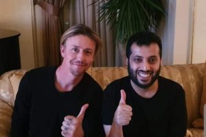 Guti y Turki Al-Sheikh en Palacio antes de firmar por el Almería.