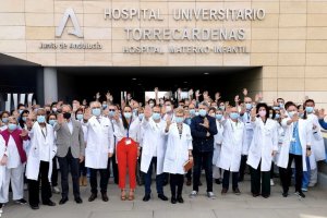 Concentración este miércoles en repulsa por la agresión.