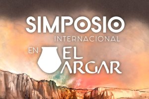 Detalle del cartel sobre el simposio en El Argar.