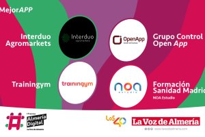 Los cuatro candidatos en la categoría de Mejor APP en los Premios Almería Digital.