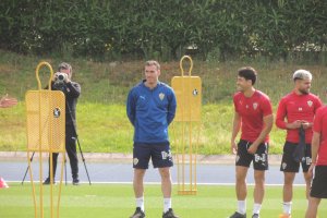 Fernando este martes en el campo Anexo.