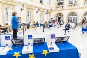 Celebración del Día de Europa en la Diputación Provincial de Almería 2021.