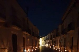 Una de las instantáneas que dejaba este fin de semana Antas en la celebración de la fiesta de la Cruz.