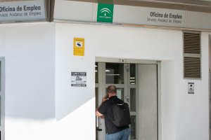 Foto de archivo de  una oficina de empleo del Servicio Andaluz de Empleo de la Junta de Andalucía.