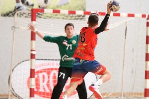 Una jugada del partido.