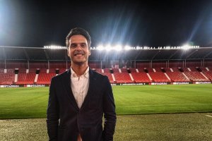 Diego Plaza el viernes pasado en el Estadio Mediterráneo.